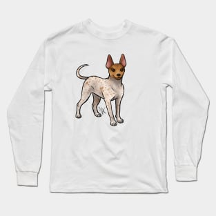 Hairless Terrier Pink and Red Long Sleeve T-Shirt